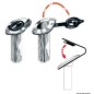 
Bouchon porte-canne  encastrer PVC souple blanc 
