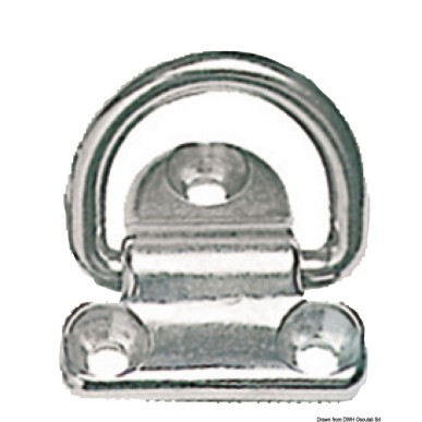 Anneau rabattable 3 trous AISI316 48x49 mm | EAN 8033137006012 Ref 39.866.80