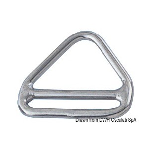 Anneau triangulaire barrette 6x50 mm | EAN 8033137049033 Ref 39.601.02