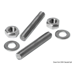 Kit vis sans tête inox taquet 8x60 mm | EAN 8033137132179 Ref 40.142.08