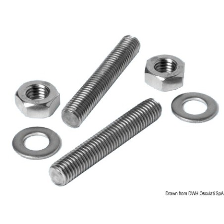 Kit vis sans tête inox taquet 16x120 mm | EAN 8033137132223 Ref 40.142.16