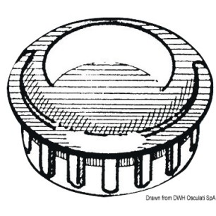 Bouchon ABS chromé 22 mm | EAN 8033137134487 Ref 41.210.07