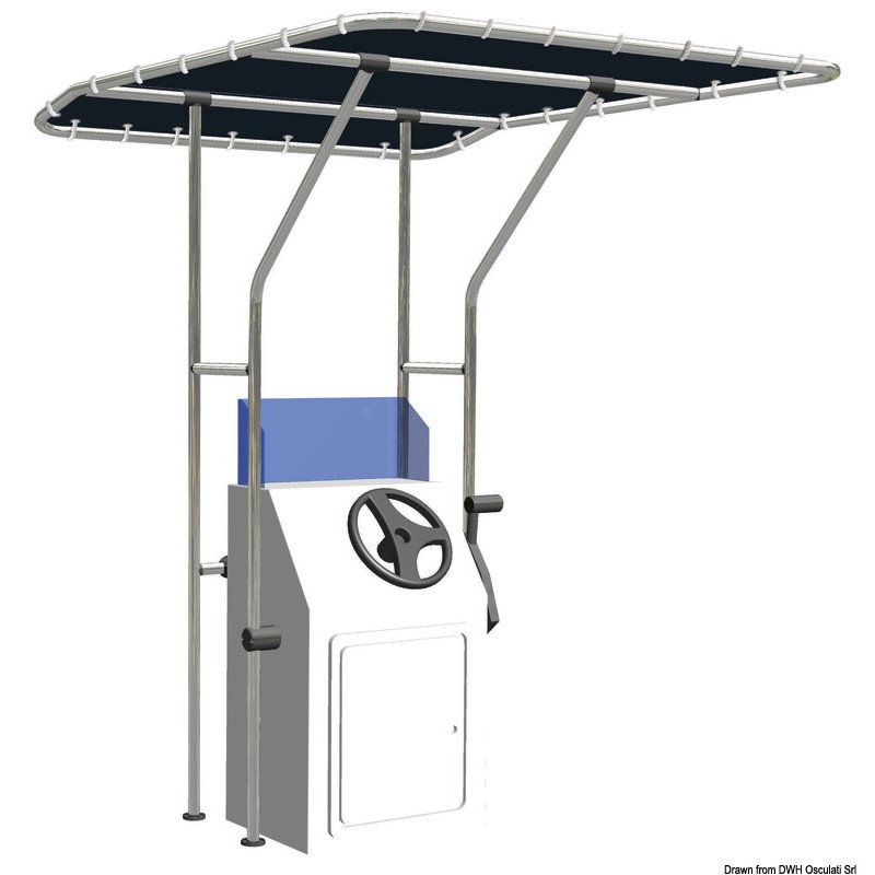 
T-Top en aluminium 1700 x 1400 x 2050 mm 
