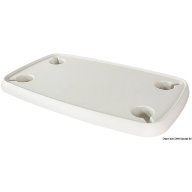Table materiau composite rectang. blanc 760x460 mm | EAN 8033137215797 Ref 48.417.52