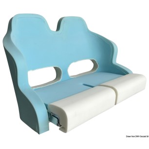 Double siège rembourré + flip up H99 RM52  Ref 48.410.40