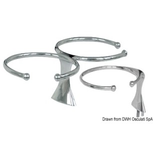 Porte-verre N. 2 verres AISI 316 vis sans tête | EAN 8033137150210 Ref 48.429.02