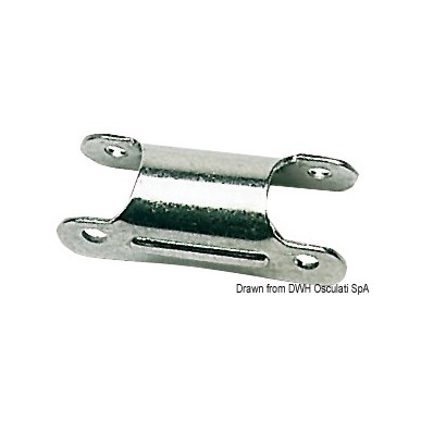 Charnière inox p. échelle tube Ø 25 mm | EAN 8033137150173 Ref 48.420.61