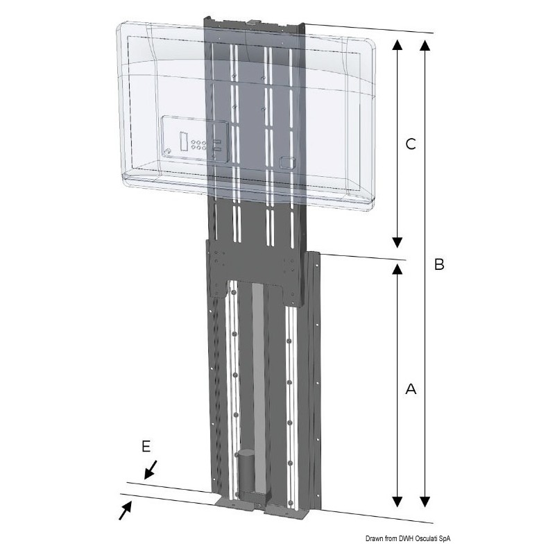 
UP-DOWN TV-LIFT 750 mm 24 V 
