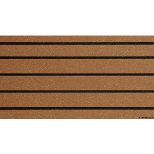 Plaques 2-pièces TREADMASTER 412x203mm teck  Ref 65.901.20
