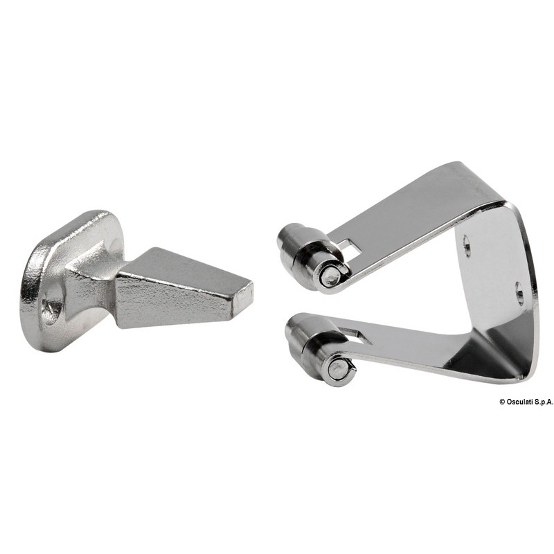 
Bloque-porte rouleaux de rétenue inox 37x29 mm 
