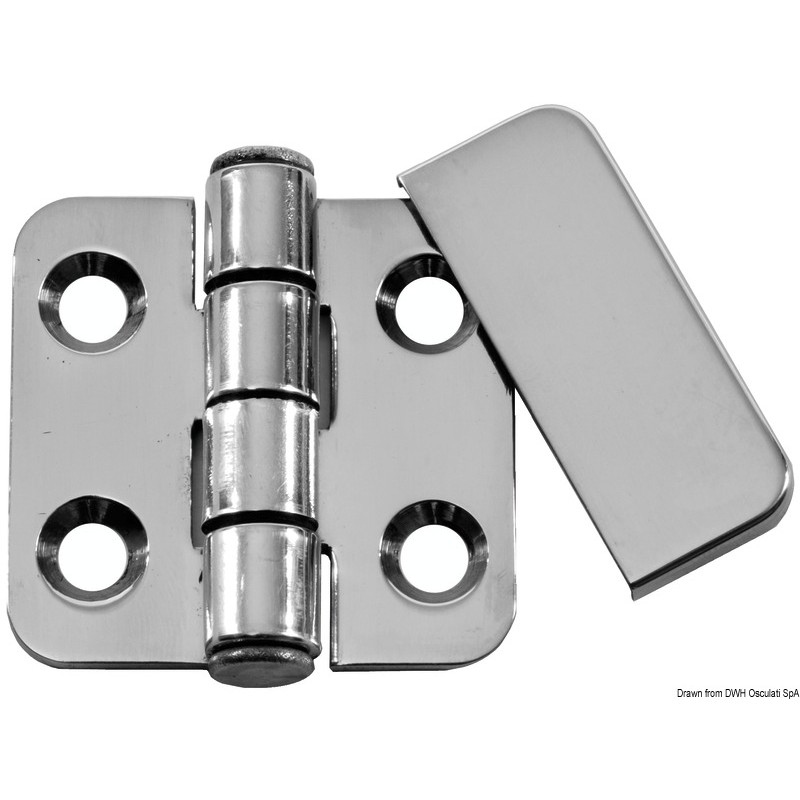 
Masque inox AISI316 1 pcs. pour 1/2 charnière 
