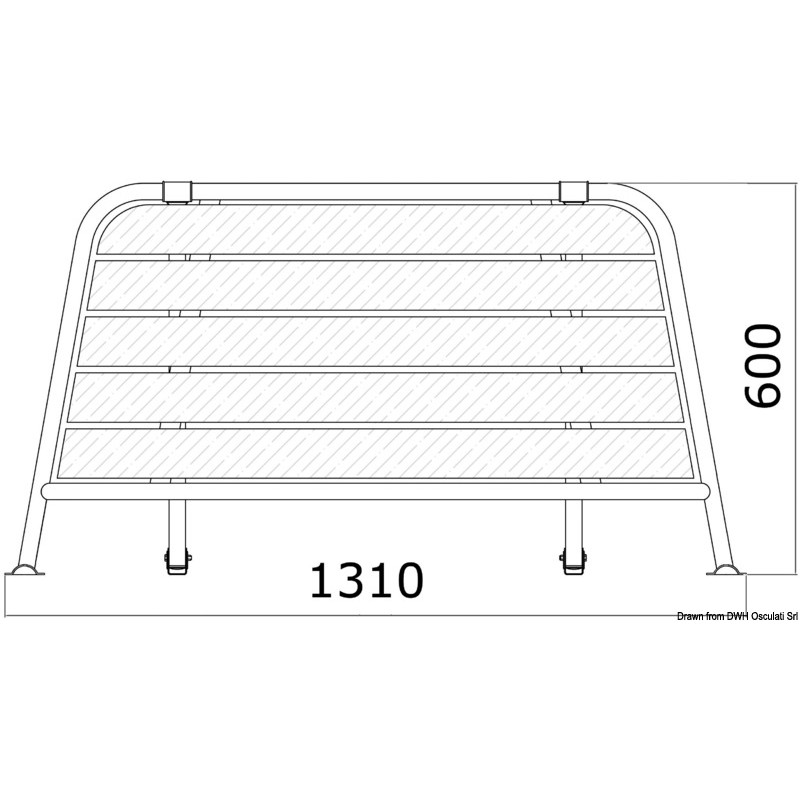 
Passerelle arrière 1310 mm 
