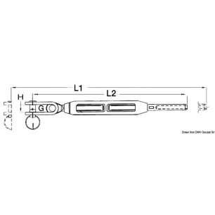 Chape articulée gauche 5/16" | EAN 8033137079580 Ref 07.204.02