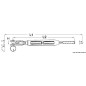 
Ridoir  sertir fourche articulée 1/4" câble 3 mm 
