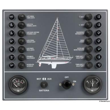 Tableau électrique + 14 interrupteurs| EAN 8033137092282 Ref 14.808.01