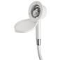 
Coffret douche Elegant blanche tuyau PVC 4 m Montage  paroi
