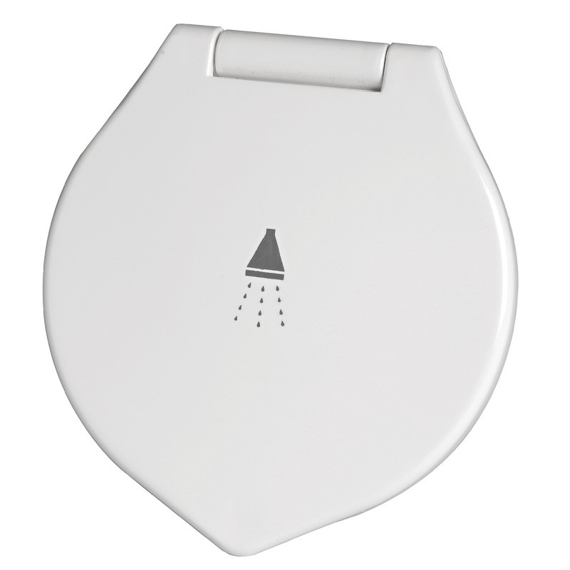 
Coffret douche Elegant blanche tuyau PVC 4 m Montage  plat
