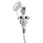 
Douche  bouton finition chromée tuyau PVC 4 m Montage  plat
