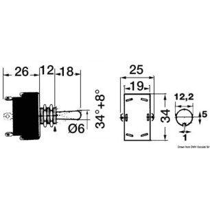 Interrupteur CARLINGSWITCH levier| EAN 8033137014819 Ref 14.938.06