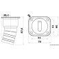 
Bouchon de nable Square Diese version courte 38 mm 
