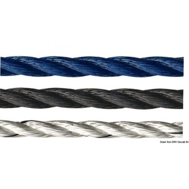 
Bout amarrage Marlow en polyester bleu 14 mm      
