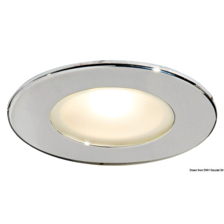 
Plafonnier LED  encastrer Atria II poli miroir IP65 
