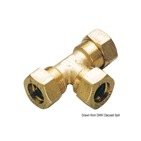 
Raccord T en laiton 10 mm 
