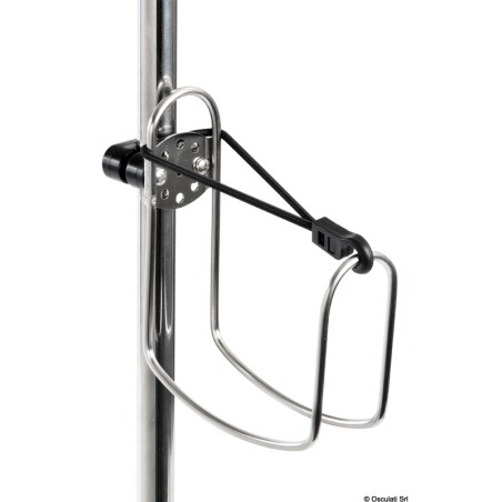 
Etrier inox porte-bouée couronne 
