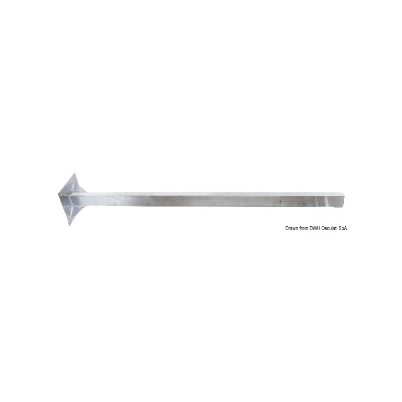 
Poteau en acier zingué hauteur 160 cm 
