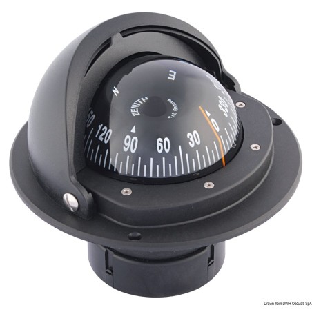 
Compas 3" RIVIERA AV rose noire/boîtier noir 

