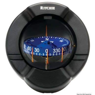 
Compas RITCHIE Venturi Sail 3"3/4 noir/bleu 
