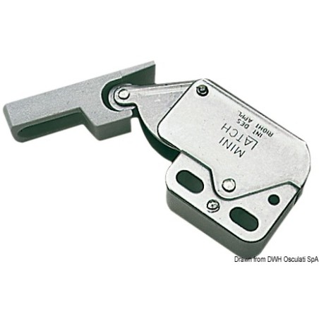 Lot de  5 Fermetures à cliquet pour petites portes inox/ABS