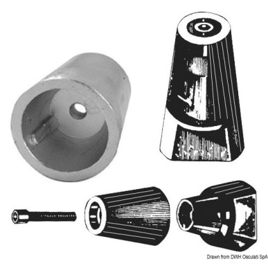 
Ogive axe avec aluminium intechangeable 20 mm 
