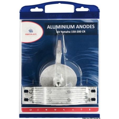 
Kit anode hors-bords Yamaha 150/200CR zinc 

