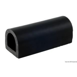 
Profilé en PVC noir 70x70 mm Découpes de 2m 
