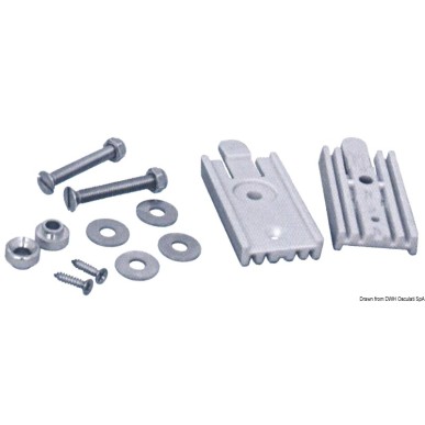 
Kit attaches rapides p. échelle inox 
