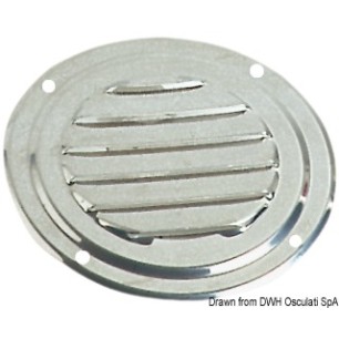 
Grille aération ronde inox poli Ø 125mm + moustiq. 
