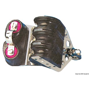 
Poulie sur bille triple avec coinceur 8x28 
