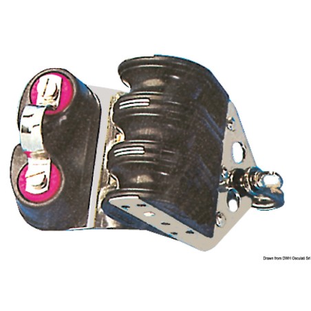
Poulie sur bille triple avec coinceur 8x28 
