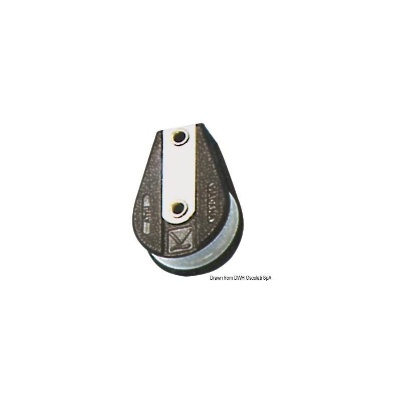 
Poulie simple base plate B 
