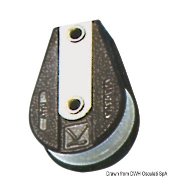 
Poulie simple base plate B 

