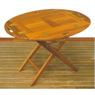 
Table transport teck 85x60x53 cm 
