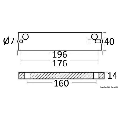 Barre magnésium 40/70 HP 4 temps | EAN 8033137139987 Ref 43.640.17