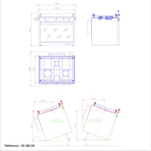 Cuisinière TECHIMPEX Topline 3 feux + Four