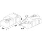 
Réservoir eaux usées avec broyeur 12 V 70 l 
