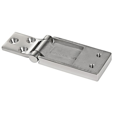Charnière encastrer AISI316 poli miroir 75x35 mm | EAN 8033137129940 Ref 38.925.02