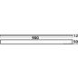 
Anode magnésium série Aliscafi 900x50x12mm 0,85 kg 
