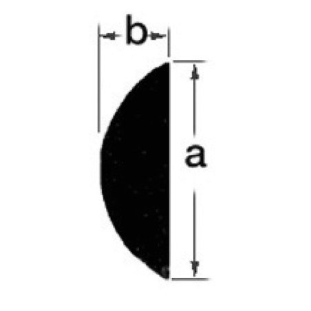 
Jonc demi-rond AISI316 21 mm Barre 3m 
