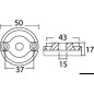 
Anode de rechange pour Vetus Bow 35/55 

