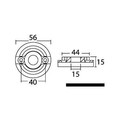 Anode de rechange Vetus Bow 75/80/95 | EAN 8033137135767 Ref 43.070.06